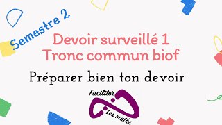 Devoir 1 math tronc commun semestre 2 calcul trigonométrique [upl. by Ecinue57]