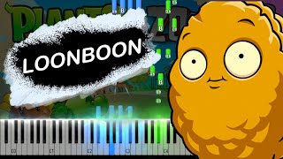 Loonboon from Plants vs Zombies Piano Tutorial [upl. by Eirellam508]