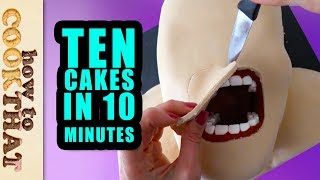 10 Amazing Cakes amp Desserts in 10 Minutes Compilation by How To Cook That Ann Reardon [upl. by Eenahpets537]