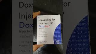 Doxycycline injection uses doxycycline antimicrobial infection uti chestinfection shorts tren [upl. by Rogerson976]