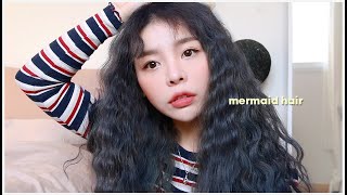 HAIR CARE ROUTINE 💙 MERMAID HAIR TUTORIAL  Erna Limdaugh [upl. by Durrace]