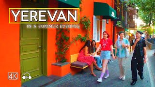 Walking Tour in Yerevan Armenia A Summer Evening August 20 2023 4K 60fps [upl. by Keiko554]