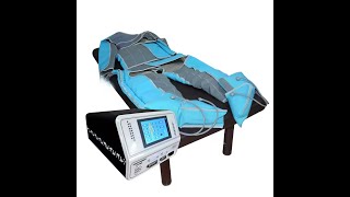 Lymphatic Drainage Blue Air Compression Suit Touch Screen Pressotherapy Machine [upl. by Lyon]