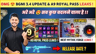 OMG 😍 A9 Royal Pass  Bgmi 34 Update  Next Mythic Forge Bgmi  M4 Glacier  A9 Royal Pass Leaks [upl. by Alysa]