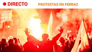 PROTESTAS CONCENTRACIONES cerca de la SEDE del PSOE tras la INVESTIDURA de SÁNCHEZ [upl. by Arelus675]