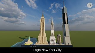 Lego Architecture New York City 21028 done in Studio 20 [upl. by Sabina417]