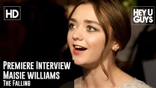 Maisie Williams Interview  The Falling Premiere Doctor Who Game of Thrones Season 5 [upl. by Cyprian67]