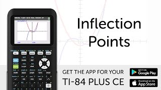 Inflection Points  Manual for TI84 Plus CE Graphing Calculator [upl. by Leamse71]