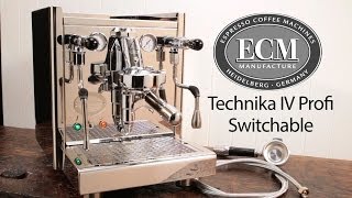 InDepth ECM Technika IV Profi Switchable Espresso Machine [upl. by Lemrahc]