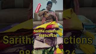 Different type of exclusive georgette sarees SarithaChilakaluripet trending yt shorts trending [upl. by Keldon528]