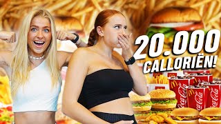 20000 CALORIEËN ETEN BINNEN 16 UUR CHALLENGE [upl. by Willamina712]