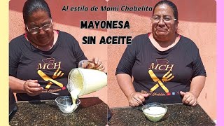 Mayonesa Casera SIN ACEITE [upl. by Teragram736]