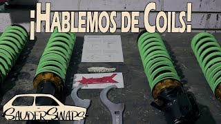 COMO INSTALAR COILOVERS SUSPENSIÓN AJUSTABLE  SauderSwaps [upl. by Iosep653]