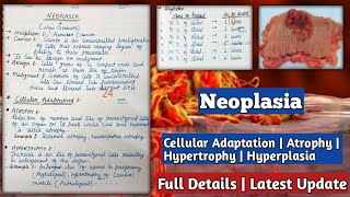 Neoplasia Cellular Adaptation  Atrophy Hypertrophy amp Hyperplasia  Neoplasia in hindi [upl. by Shaffer748]