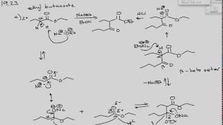 Mechanism of the Claisen SelfCondensation to a Produce BetaKetoester [upl. by Onitselec573]