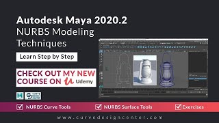 Autodesk Maya 20202 NURBS Modelling Techniques [upl. by Alodee]