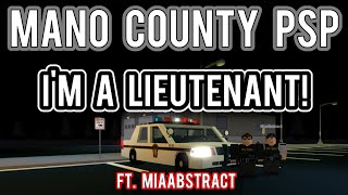 IM A LIEUTENANT FT MiaAbstract  Mano County PSP40  ROBLOX [upl. by Scarlet]