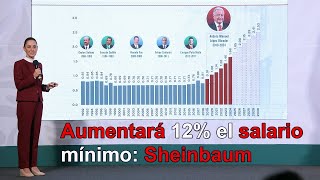 Aumentará 12 el salario mínimo a partir del 1 de enero Gobierno [upl. by Eniamzaj786]