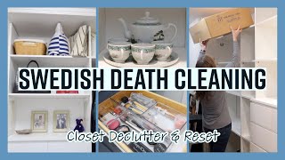 Swedish Death Cleaning  Closet Declutter amp Reset [upl. by Sapphera]