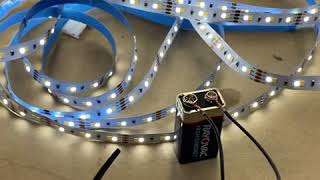 LED tape lighting on a 9 volt Battery with Crafty amp Stitch’s Big Bus Adventure [upl. by Haney465]