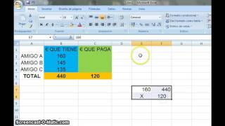 Mi primer tutorial  Proporciones en Excel [upl. by Ivan993]