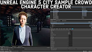 Unreal Engine 5 City Sample Crowds [upl. by Trudi]