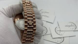 ROLEX DayDate 40 Oyster 40mm Everose Gold  Sundust Dial [upl. by Bogart]