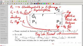 Elektromagnetische Wellen und Freiraumausbreitung Frijsche Formel [upl. by Nakeber189]