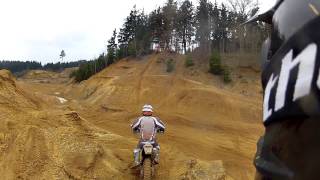 Hard Enduro KTM  Yamaha Crash Kiesgrube [upl. by Beaumont]