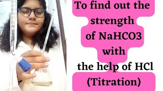 Titration To determine the strength of antacid tablet using HCl [upl. by Alegnat]