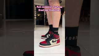 Jordan 1 Bred Toe from KickWho Quick Visual Review [upl. by Ardin]