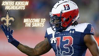 Jontre Kirklin Highlights Welcome to the New Orleans Saints [upl. by Raynell]