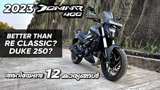 2023 Bajaj Dominar 400 Detailed Review In Malayalam  25000 രൂപ Discount  Better Than RE Classic [upl. by Acirtal]