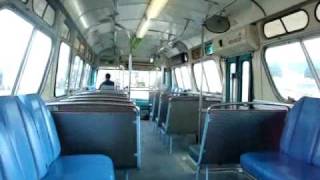 A ride aboard a former Spokane Transit Authority  STA 1974 GMC Fishbowl New Look model T6H4523A [upl. by Yanahs]