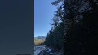 Fall trees in the whitemountains  Rocky Gorge from the footbridge [upl. by Ettedualc586]