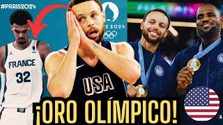 ESTADOS UNIDOS HUMILLA a FRANCIA y ES CAMPEONA OLIMPICA FINAL BALONCESTO JJOO PARIS 2024 [upl. by Sikata]