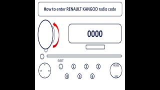 Learn How To Enter Renault Kangoo Radio Code [upl. by Netsirk]