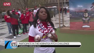 Hornitos offering Ranch Water outside Busch Stadium for Opening Day [upl. by Oinolopa949]