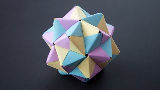 Origami Modular Icosahedron [upl. by Arika]