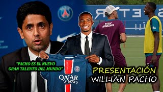 EL PSG PRESENTÓ A WILLIAN PACHO ASÍ FUE SU PRIMER DÍA 🔥  ALKHELAIFI LLENÓ DE ELOGIOS A PACHO [upl. by Yim322]