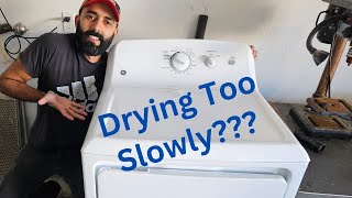 Fixing A GE Dryer That Is Drying Too Slowly [upl. by Yrokcaz]