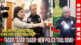 New Taser 10 Demonstration For Media  Police Plaza  20240820 4K [upl. by Rapp]