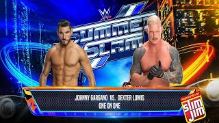 JOHNNY GARGANO VS DEXTER LUMIS LAST MAN STANDING WWE 2K24 UNIVERSE MODE SUMMERSLAM PPV [upl. by Kakalina]