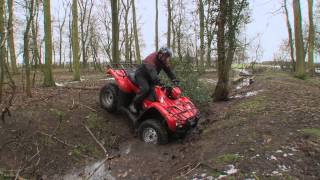 ATV safe with Honda  Crossing a ditch [upl. by Salohcim]