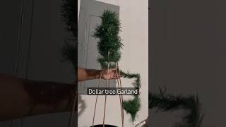 Outdoor Christmas trees using Garland dollartree dollartreechristmas [upl. by Stevy]