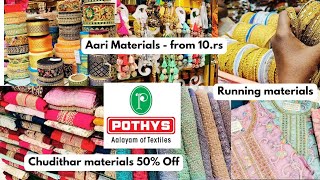 Pothys Diwali collection 2024 Part 2 🎇🎇 Chudidhar Materials Aari materials Running materials [upl. by Iene]