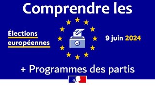 Comprendre les élections européennes en FRANCE  Présentation des partis majeurs Européennes 2024 [upl. by Benis]