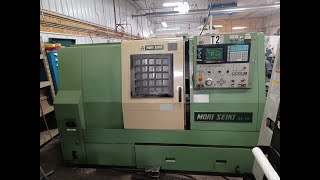 Mori Seiki SL15 CNC Turning Center with Tailstock Chip Conveyor and Tool Presetter [upl. by Atiuqa366]