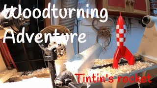 Woodturning  Tintins rocket [upl. by Vida]