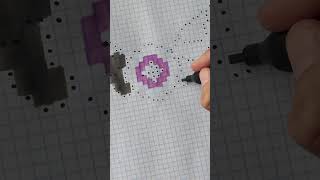 Halloween EYE Pixel Art  Рисунки по клеточкам pixelart drawing [upl. by Anima]